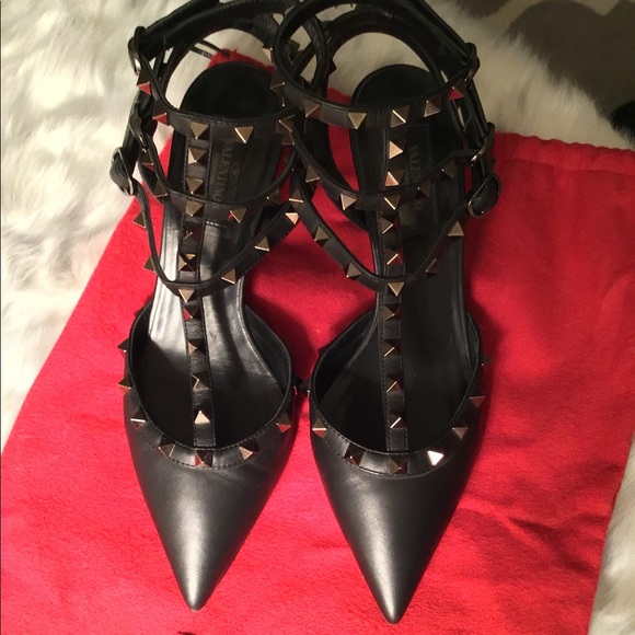 Valentino Shoes - Valentino Noir Rock Stud heels.